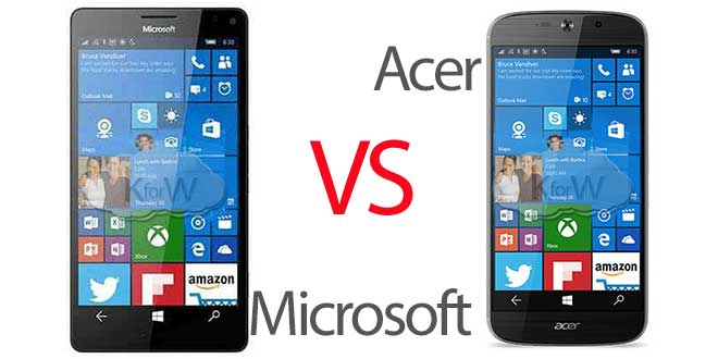 Acer Liquid Jade Primo vs Microsoft Lumia 950 XL, specifiche a confronto