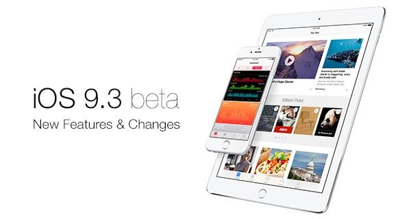 iOS 9.3 Beta 1, tvOS 9.2 e WatchOS 2.2: le novità