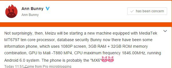 Meizu MX6