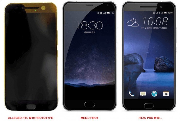 foto comparativa meizu pro 5 htc one m10