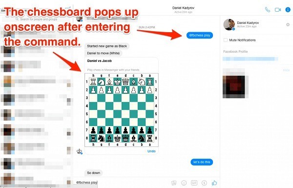 facebook messenger chess