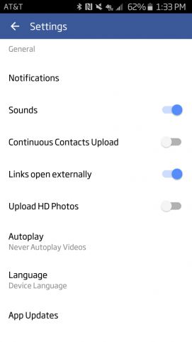 Facebook Android foto HD