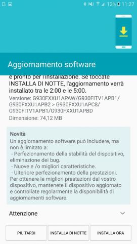 Galaxy S7 update firmware