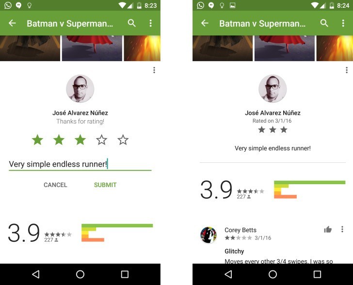 Google Playstore UI 1