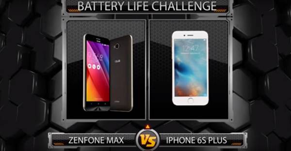 ZenFone Max vs iPhone 6S Plus, Asus sfida Apple in un test di durata batteria