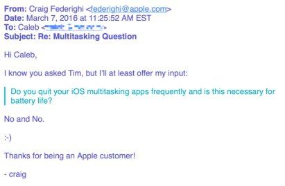 app iOS multitasking Apple