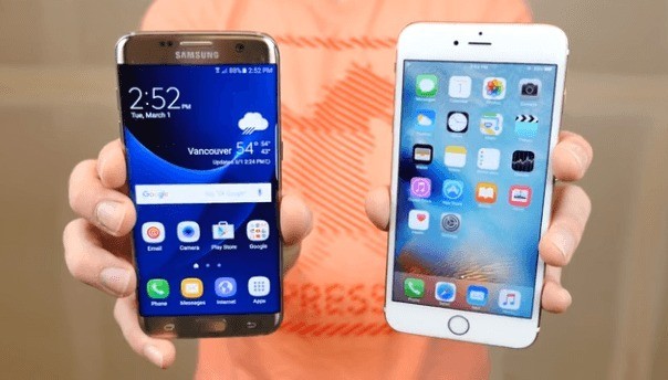 iPhone 6S Plus e Galaxy S7 Edge drop test