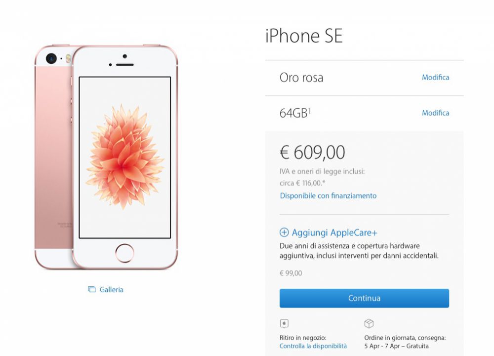 iPhone SE e iPad Pro 9.7 pollici in pronta consegna: ecco quando saranno disponibili in Italia