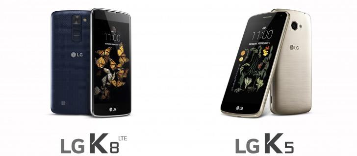 LG K5 e K8 ufficiali: solo il primo sarà sugli scaffali in Italia