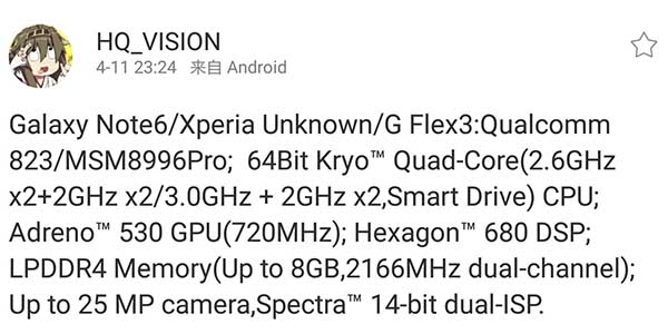 Samsung Galaxy Note 6