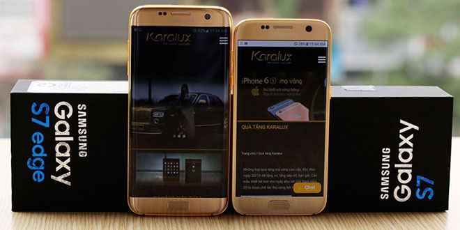Samsung Galaxy S7 versione in oro 24k