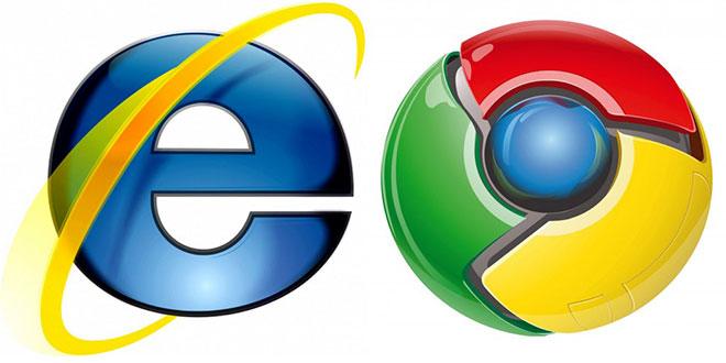 Google Chrome batte Internet Explorer
