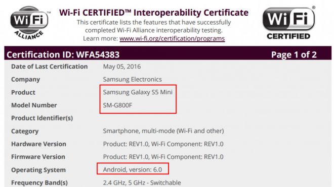 Galaxy S5 Mini Android M