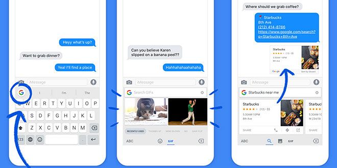 GBoard, la tastiera per iPhone di Google che fa anche le ricerche