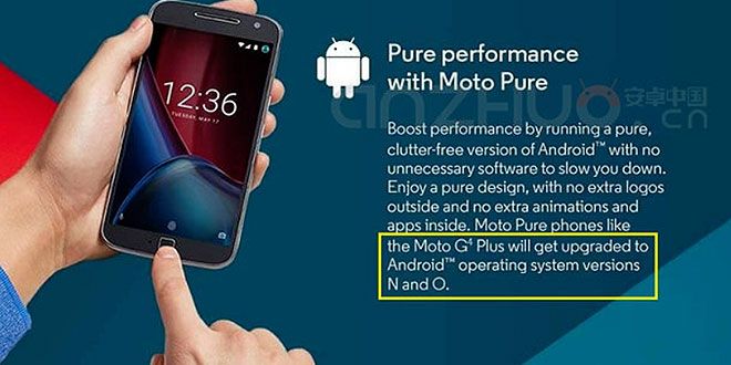 Lenovo Moto G4 Plus riceverà Android N e…Android O
