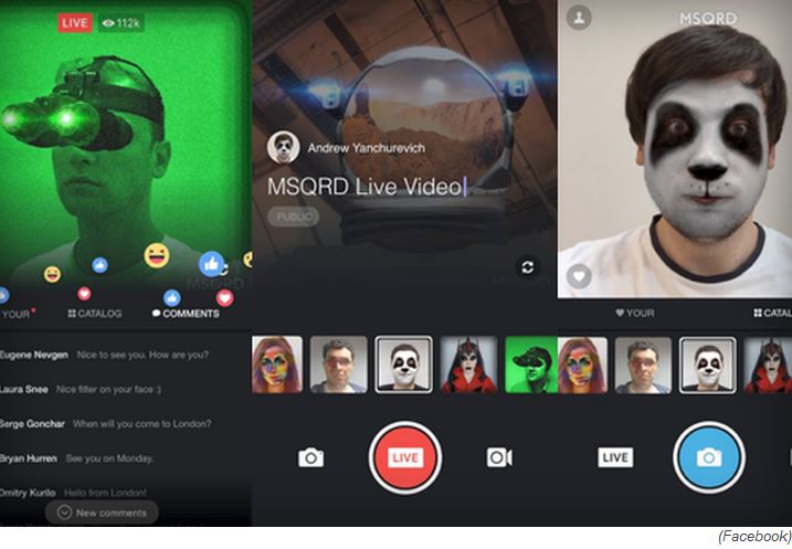 MSQRD presto ci consentirà di effettuare i Live Video di Facebook