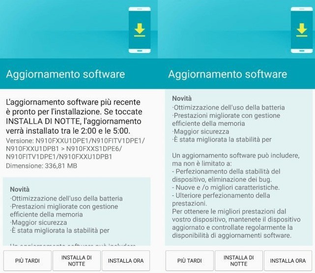 Galaxy Note 4 update
