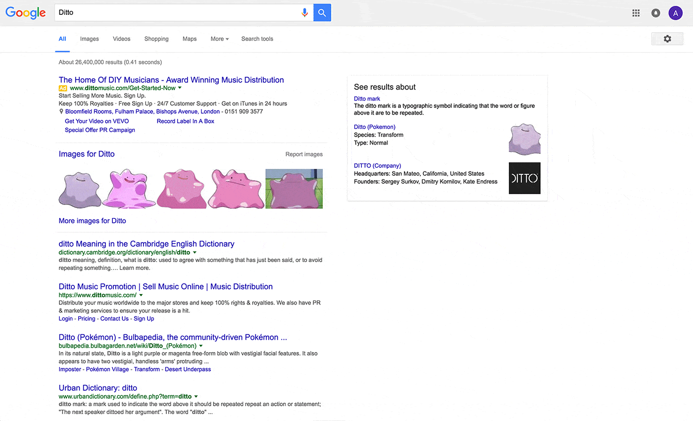 Google Search Material Design Web