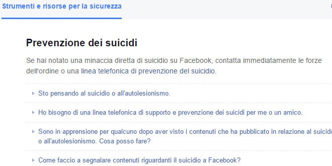 Facebook suicidio