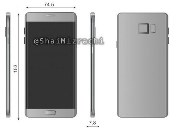 Galaxy Note 7: nuove immagini confermano il display ‘edge’