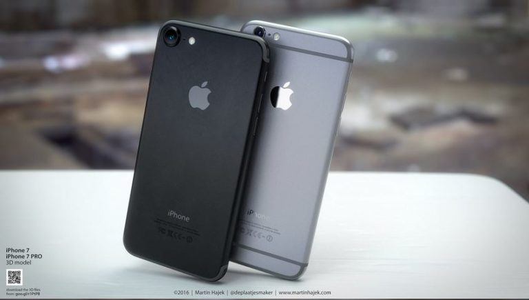 iPhone 7: nuovi rendering ‘confermano’ la colorazione total black e il tasto Home basato sul Force Touch