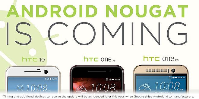 Android Nougat HTC