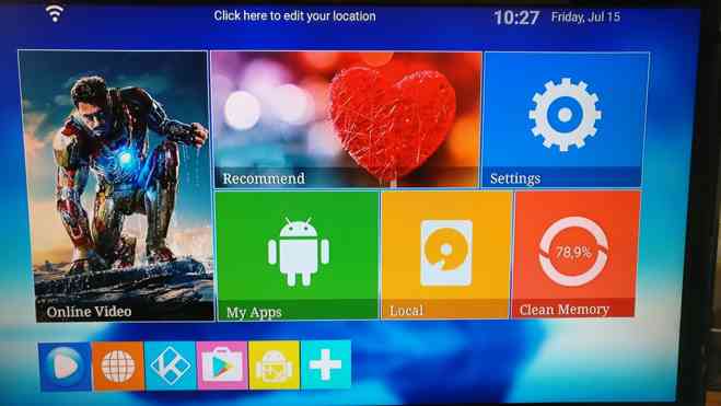 Docooler MXQ PRO4k schermata