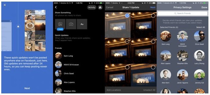 Facebook update veloci