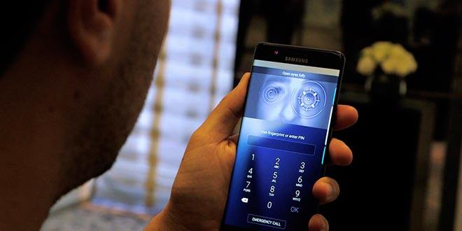 scanner iride Samsung Galaxy Note 7