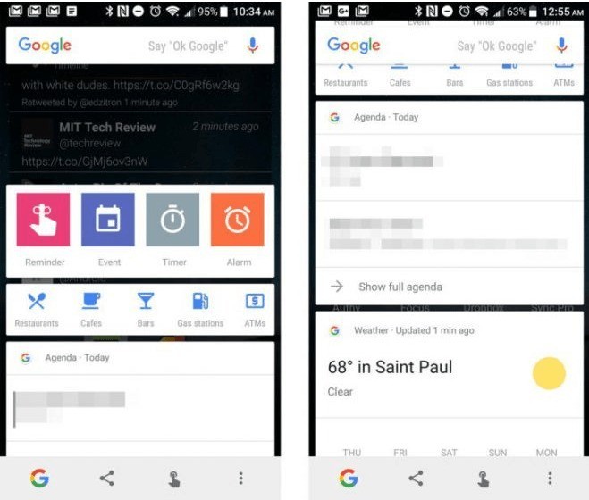 Google Now On Tap: Google testa le nuove schede Now