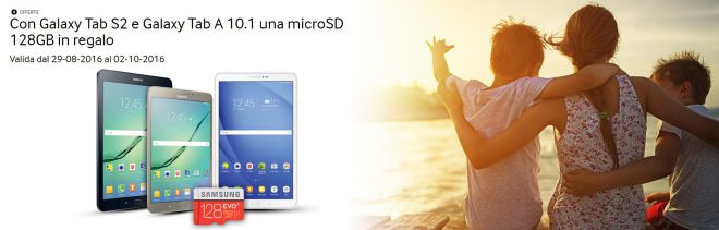 Samsung ti regala una microSD 128GB se acquisti Galaxy Tab A 10.1 (2016) o Tab S2