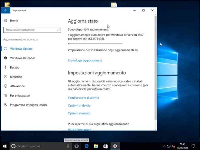 Windows 10 AU, primo aggiornamento build alla 14393.51