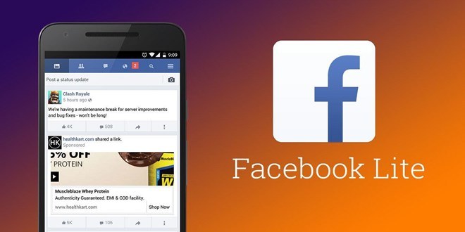 Facebook Lite si aggiorna per i device Android senza intaccare lo spazio in memoria