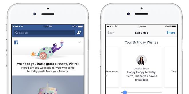 Facebook video compleanno