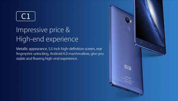 Elephone C1 ufficiale – Display FHD, processore  64-bit e Android Lollipop a 120$ circa