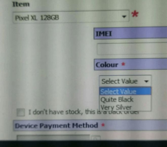 google pixel xl-colorazioni