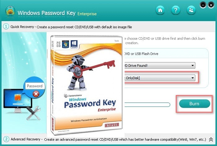 Recensione Windows Password Key Enterprise: recuperare la password di avvio al sistema in un click