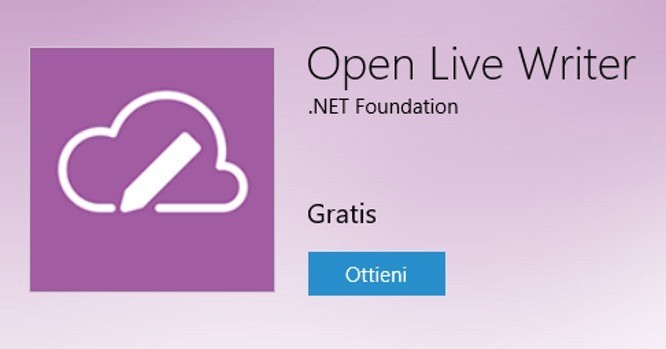 Open Live Writer, il software per blogger, disponibile nello Store Microsoft