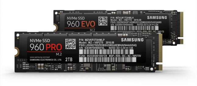 Samsung presenta le nuove proposte SSD 960 EVO e 960 Pro