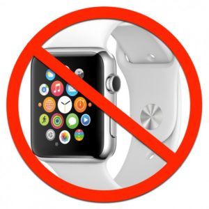 apple watch no entry