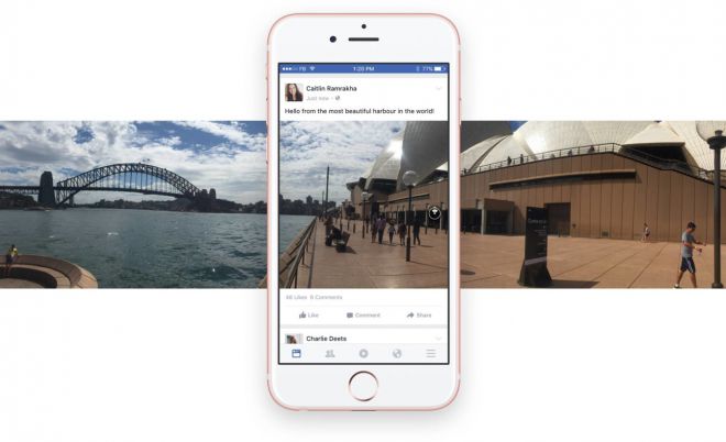 Facebook Foto: aggiornamento per la visualizzazione a 360 gradi