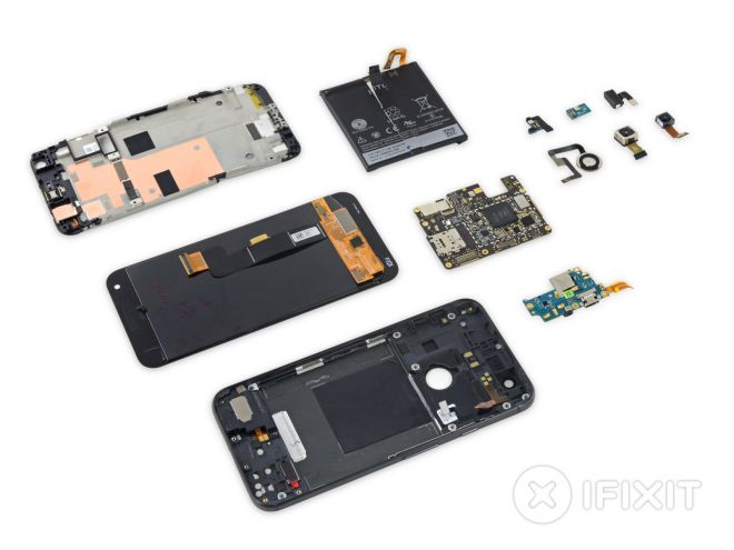 Google Pixel XL teardown: ecco quanto è facile ripararlo
