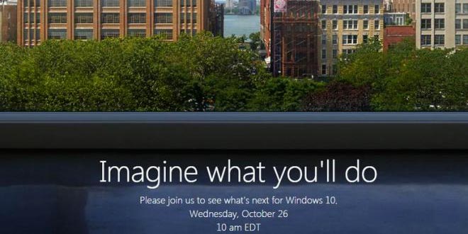 Microsoft: un nuovo Surface e news su Windows 10 il 26 ottobre a New York