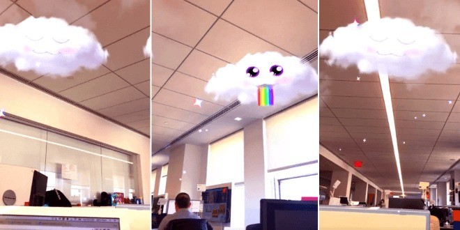 Aggiornamento SnapChat, in arrivo le World Lens