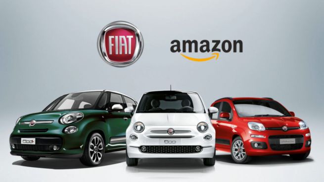 Amazon collabora con Fiat: da oggi le auto italiane si acquistano online