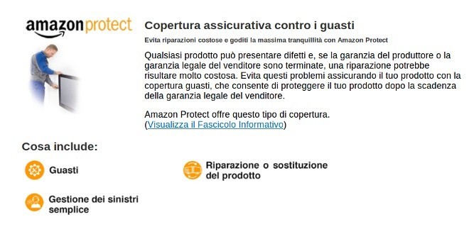 Amazon Protect, la copertura assicurativa contro furti e danni