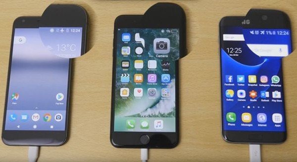 Google Pixel XL vs Galaxy S7 Edge vs iPhone 7 Plus