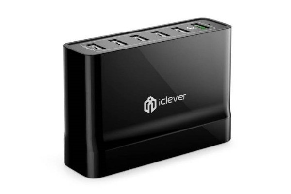 iClever BoostCube+ 60W 6-Port USB Desktop Charger
