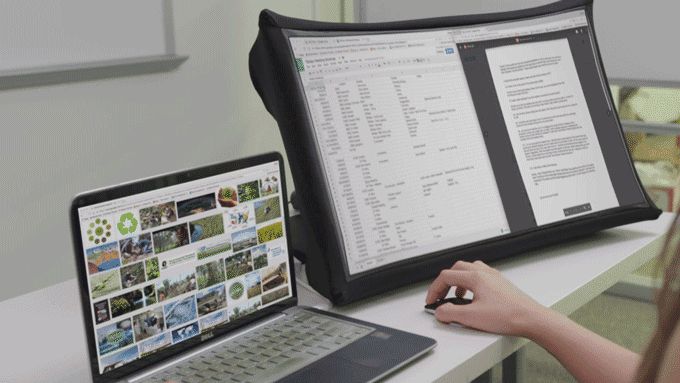 Cerchi un monitor portatile pieghevole? Ci pensa una start-up su KickStarter