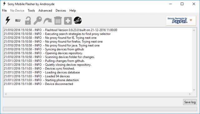 Flashtool si aggiorna alla versione 0.9.23.0 portando il supporto ad Android 7